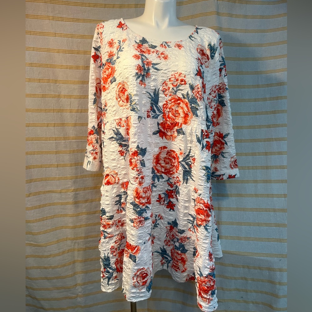 Floral 3X Swing Dress